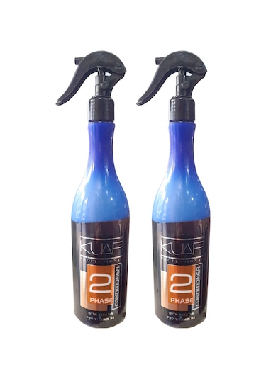 Kuaf Conditioner Keratin ve Pro Vitamin B5 Sarı Çift Fazlı Fön Suyu 2 x 400 ML