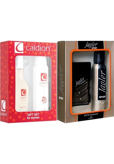 Caldion Parfüm Seti Kadın 100ml&jagler Erkek 90ml Sport+deodorant Fresh