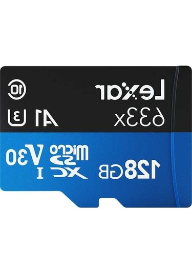 Pazly Lexar 633x 128gb Micro Sd Kart - Yüksek Hızlı U3, A1, V30 - Telefon & Kamera İçin