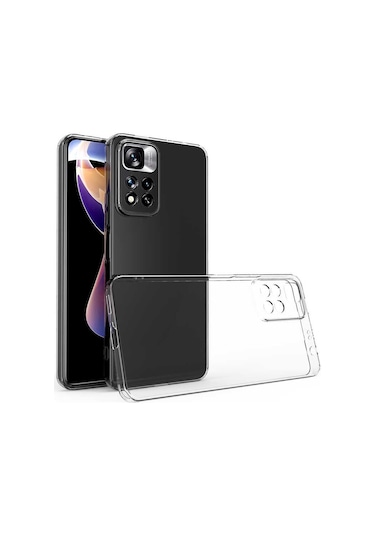 Xiaomi Redmi Note 11 Pro Plus 5g Kılıf Zore Kamera Korumalı Süper Silikon Kapak Renksiz