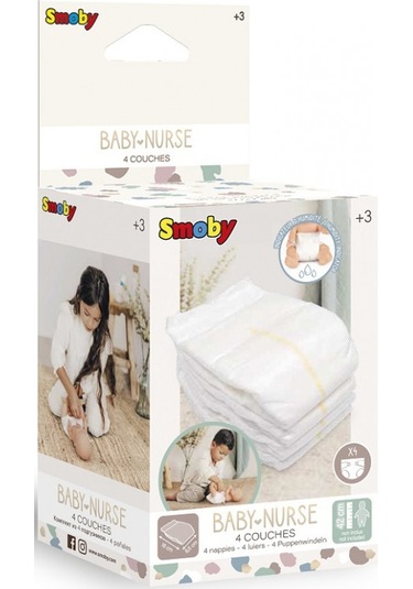 Baby Nurse Oyuncak Bebek Bezi 4 Adet