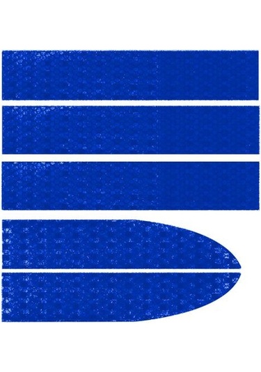 Jms Araba Aksesuarları Şık Koruyucu Su Geçirmez Araba Vücut Yansıtıcı Etiket Bant Mavi 5 Adet