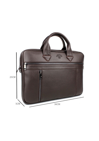 14 İnç Evrak Ve Laptop Çantası Kahverengi
