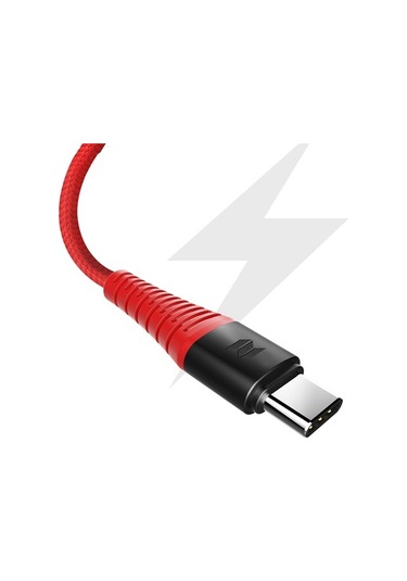 Rock Space Z10 Hi-Tensile Type-C Şarj Ve Data Aktarım Kablosu 1Mt (508941167)