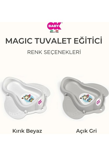 Ok Baby Magic Eğitici Tuvalet Gri