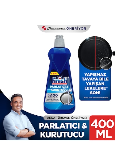 Finish Temizlik ve Bakım Seti Parlatıcı 400 ML + Makine Temizleyici Sıvı 250 ML + Tuz 550 G