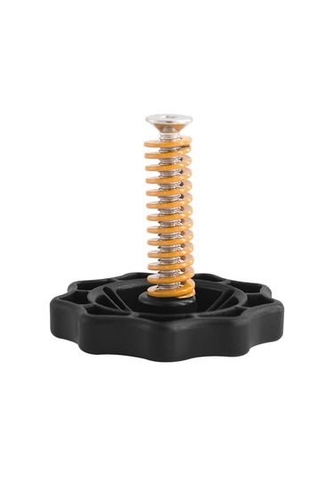 Moveevo 3d Yazıcı Dengeleme Seti - 4 Adet Plastik Dengeleme Çemberi + 4 Vidalı + 4 Sarı Yay 40mm Çap, 35mm Vida Uzunluğu