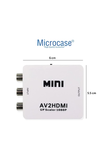 RCA to HDMI TOS AV Çevirici 1080P Mini - AL2666