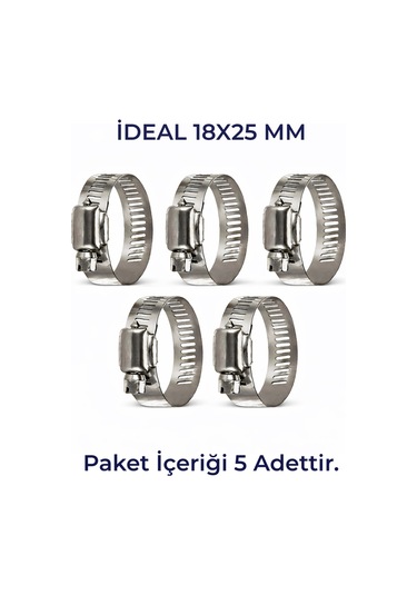 Hortum Kelepçesi 5 Adet 18x25' Lik