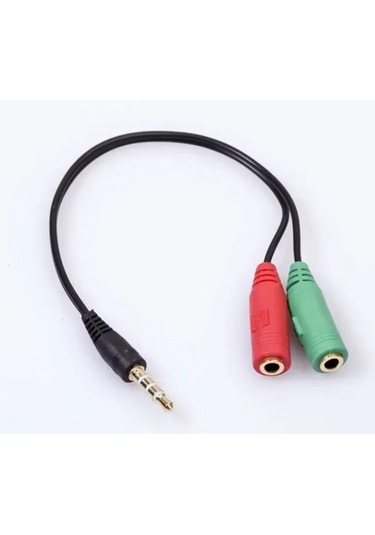 3.5 Mm Stereo Kulaklık 3 Çizgili + Hoparlör Çoklayıcı Kablo