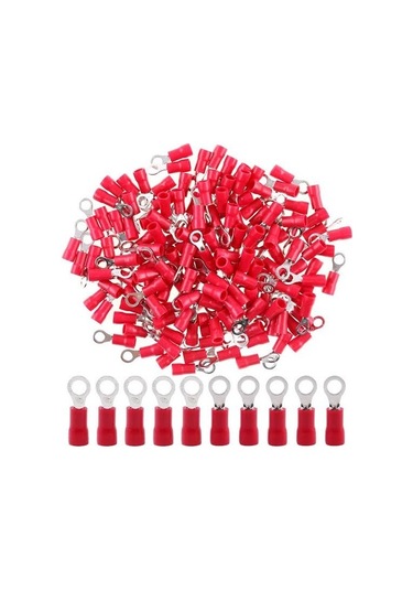 (50/100 Adet) Maasco Yuvarlak Tip Kablo Ucu Terminal Pabuc 0.5-6