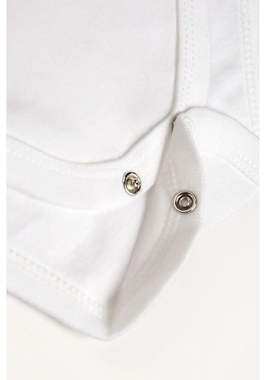 Lilabio %100 Organik Pamuk 5'li Beyaz Uzun Kollu Bebek Body Beyaz