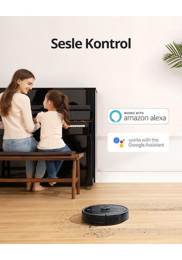 Anker Eufy Clean L35 T2194 Hybrid Islak Kuru Robot Süpürge Siyah