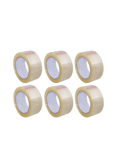45X100 Şeffaf Koli Bandı 6Adet