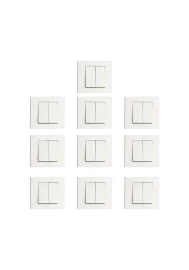 10 Adet Grano Beyaz Komitatör 10 Lu Paket Çerçeve Dahil