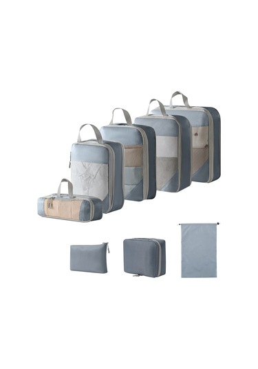 Tangshopping Seyahat Sıkıştırma Ağ Depolama Kitigri Dijital Lavabo 8 Parçalı Set Diğer