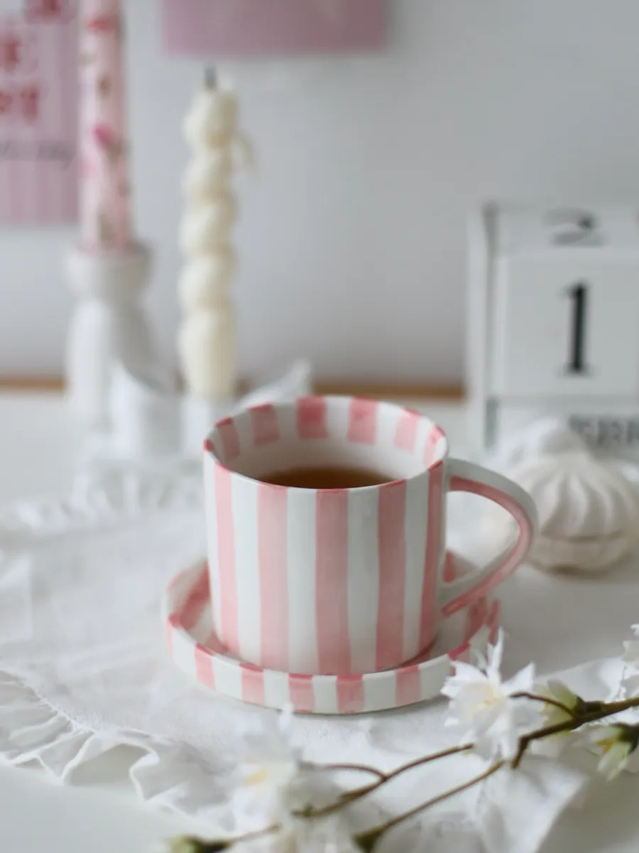 Home Lovers Çay Takımı, Çay Ve Kahve İçin Tabaklı Hediye Çaydanlık 312847059 Sütlü