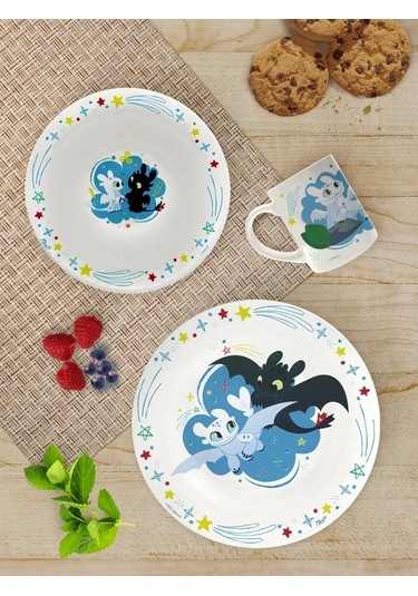 Priority. Dragon Nasıl Eğitilir Serisi - Derin Yemek Kabı Salata Kasesi 208894894 Mavi