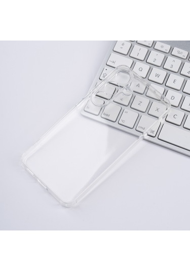 Samsung Galaxy Uyumlu S25 Kılıf 2mm Anti Shock Silikon Şeffaf
