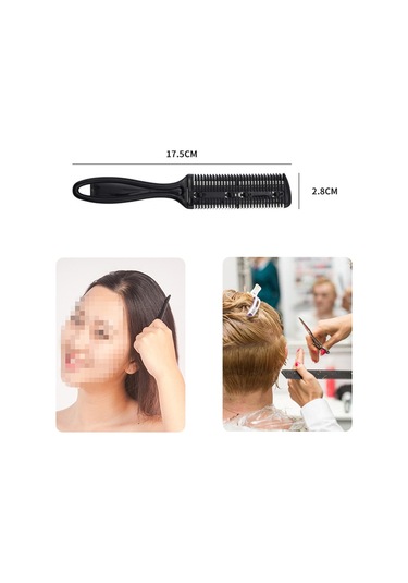 Youmex 11 Parça Paslanmaz Çelik Saç Kesim Seti - Düz Ve Dişli Makaslar, Taraklar, Kemerler İle Deri Çanta Diğer