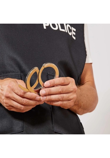 Metal Malzemeden İmal Anahtarlı Oyuncak Polis Si
