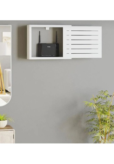 Aydoğdu Wifi Saklama Kutusu Modem Pc Bilgisayar Kablo Priz Şartel Elektrik Beyaz