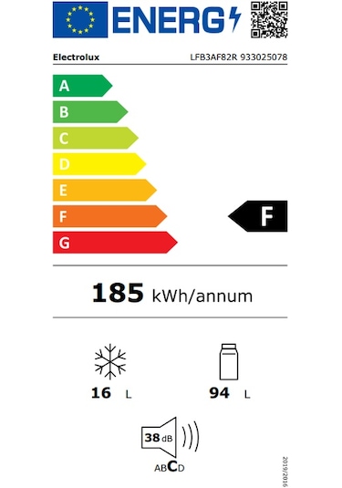 Electrolux LFB3AF82R 109 LT Mini Ankastre Buzdolabı