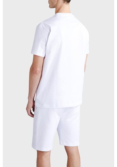 Paul & Shark Erkek T Shirt 24411052 010 Beyaz Beyaz