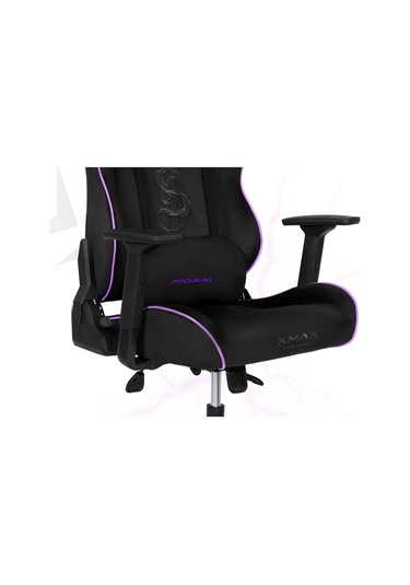 Rio Balerion Terletmez Kadife Kumaş Siyah Gaming Oyuncu Koltuğu - 18 Siyah