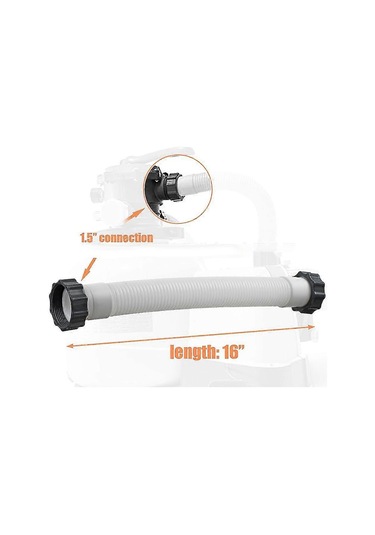 2 St Pool Sandfilter Pump Slang 15,8 Tum Pool Pump Slang Saltvatten Pump Slang För Filterpumpar San