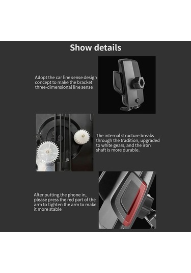 Muduan 360 Derece Dönen Evrensel Araç Bardak Tutucu 3.5-6.0 Inç Telefon Montaj Braketi Huawei Samsung İphone Uyumlu Için Siyah Yok Havalandırma E9a1le