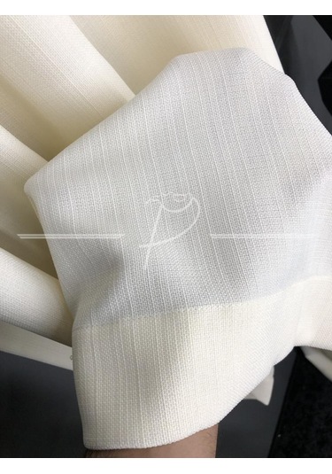 Fon Perde Natural Keten Fonluk Ultra Dökümlü Düz Dikim 001