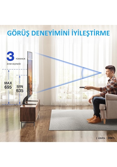 32"-75" Tv Standı Evrensel Masaüstü Ayaklı Tv Braketi Çelik