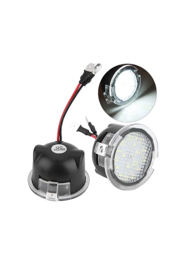Springsun Ford F-150/edge/mondeo Led Ayna Puddle Işığı, Sağ-sol Çift, Direk Değişim, Plug&play, 1.8w, 18 Led, Uyumlu Modeller
