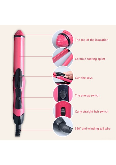 Reedark Taşınabilir 2 Si 1 Arada Saç Maşası: Hızlı Isınma, 360 Dönebilir, Anti-statik, Saç Şekillendirme Kolaylığı