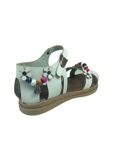 Ortopedikal Grafen Kız Çocuk Sandalet Deritozu Boncuklu Günlük (543633211) Beyaz