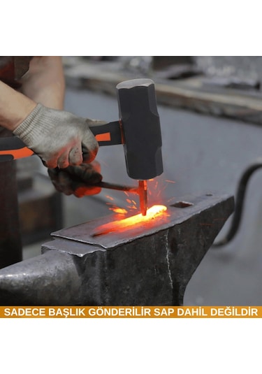 5kg Çelik Uçlu Balyoz Yassı Yassı Profesyonel Balyoz Başlığı