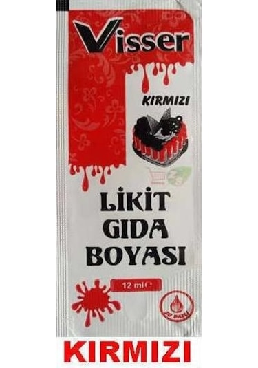 Visser Likit Gıda Boyası 4 x 12 ML