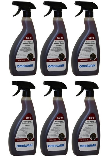 Omniwash Sd-9 750ml Yağ Sökücü Fırın Ve Izgara Temizleme Maddesi 6 Adet