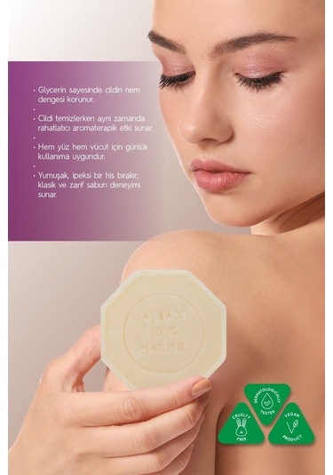 Misk Özlü Taş Sabun 5'li Eko Paket Nemlendirici Ve Onarıcı Kuru Cilt Bakımı - 5x125 Gr