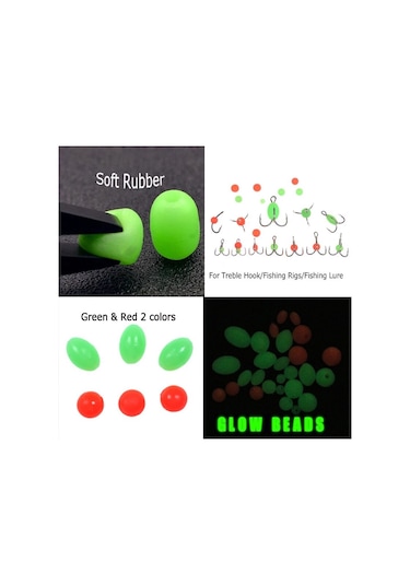 MSO Fosforlu Olta Balıkçılık İğne Stopper Yumuşak Boncuk