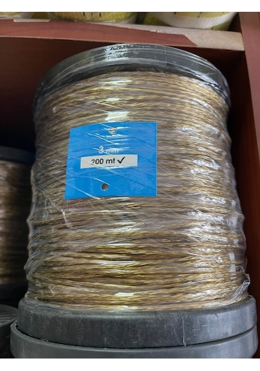 Pvc İzoleli Çelik Tel Halat 3 Mm 200 Metre