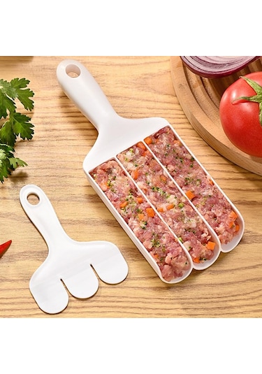 Köfte Makinesi Pişirme Ev Yapımı Aracı Kalıp Mutfak Aletleri 4 Rows Diğer