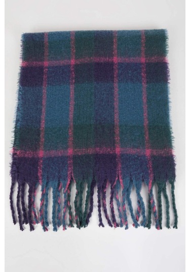 DeFacto Kadın Kareli Kalın Dokuma Atkı A6634AX24WNNV112