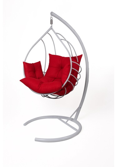 Damla Salıncak - Armut Salıncak Beyaz Beyaz - Kırmızı