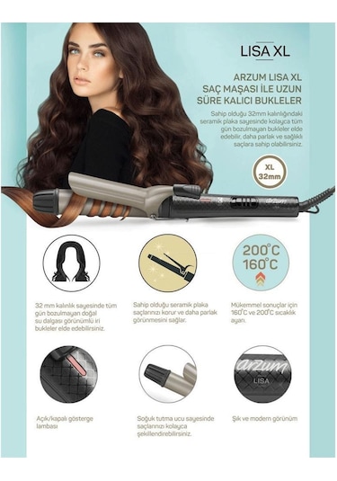 Arzum AR5028 Lisa XL Saç Maşası