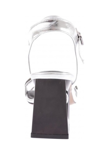 Dgn 617-23y Kadin Silver Taş Bantli Topuklu Sandalet 617-1922-R13844 Gümüş