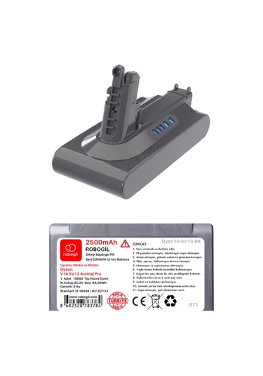 V10 Sv13 Animal Pro 2500mah Uyumlu Pil Paketi / Bataryası Dysv10-sv13-06