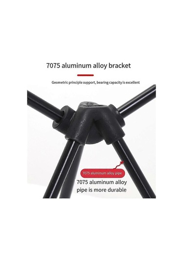 Bloomnest Balıkçı Sandalyesi Katlanır, Fileli, Alüminyum, 120 Kg Taşınabilir - A474 Altın-siyah Kamp & Piknik Koltuğu Altın - Siyah