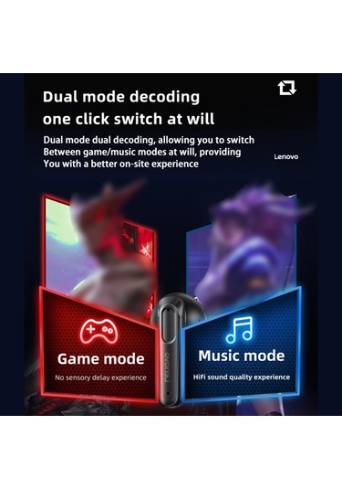 Geeroyoo Lenovo EA120 Kablosuz Yarı Kulak İçi Kulaklık